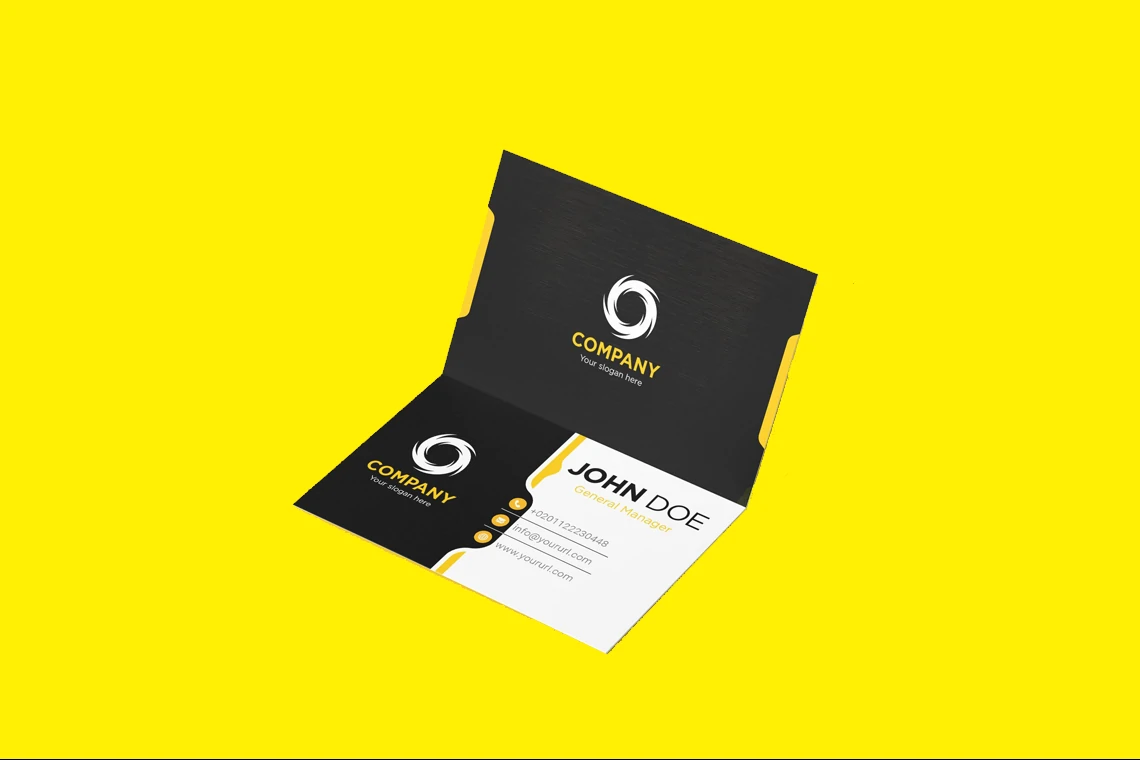 Folded Business Cards