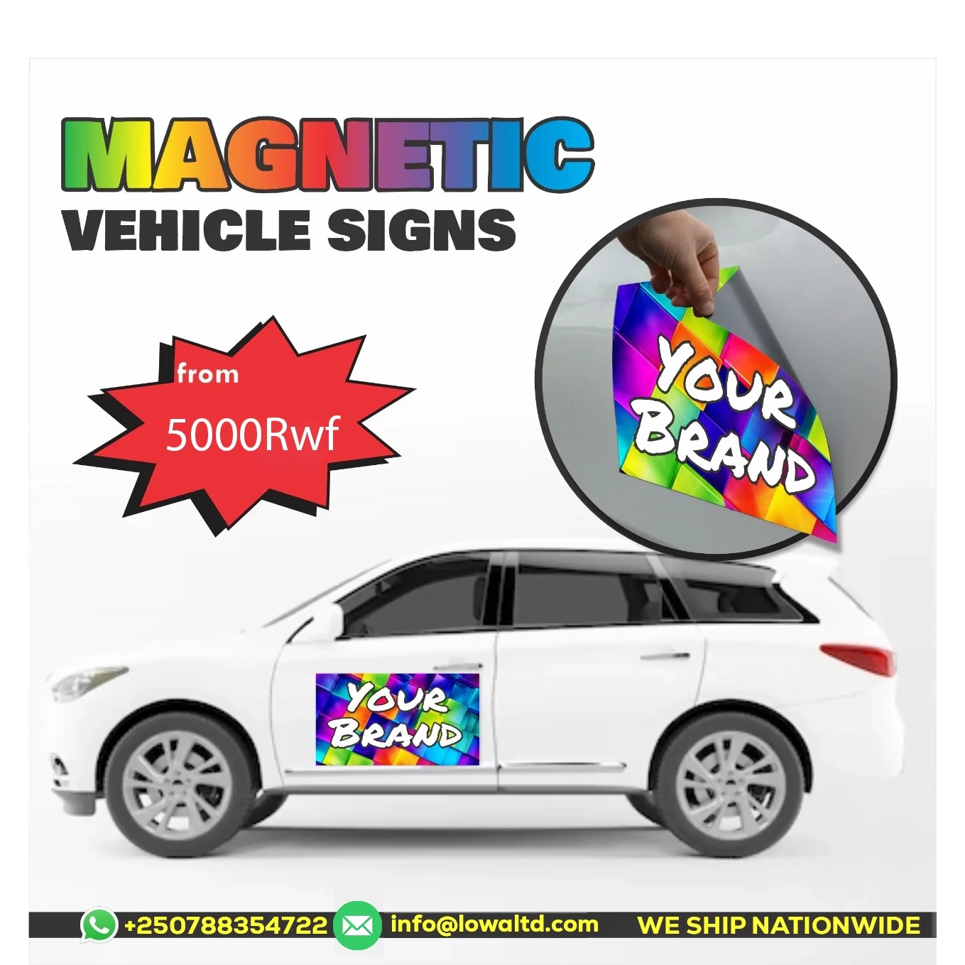 Custom Printed Car Magnets 