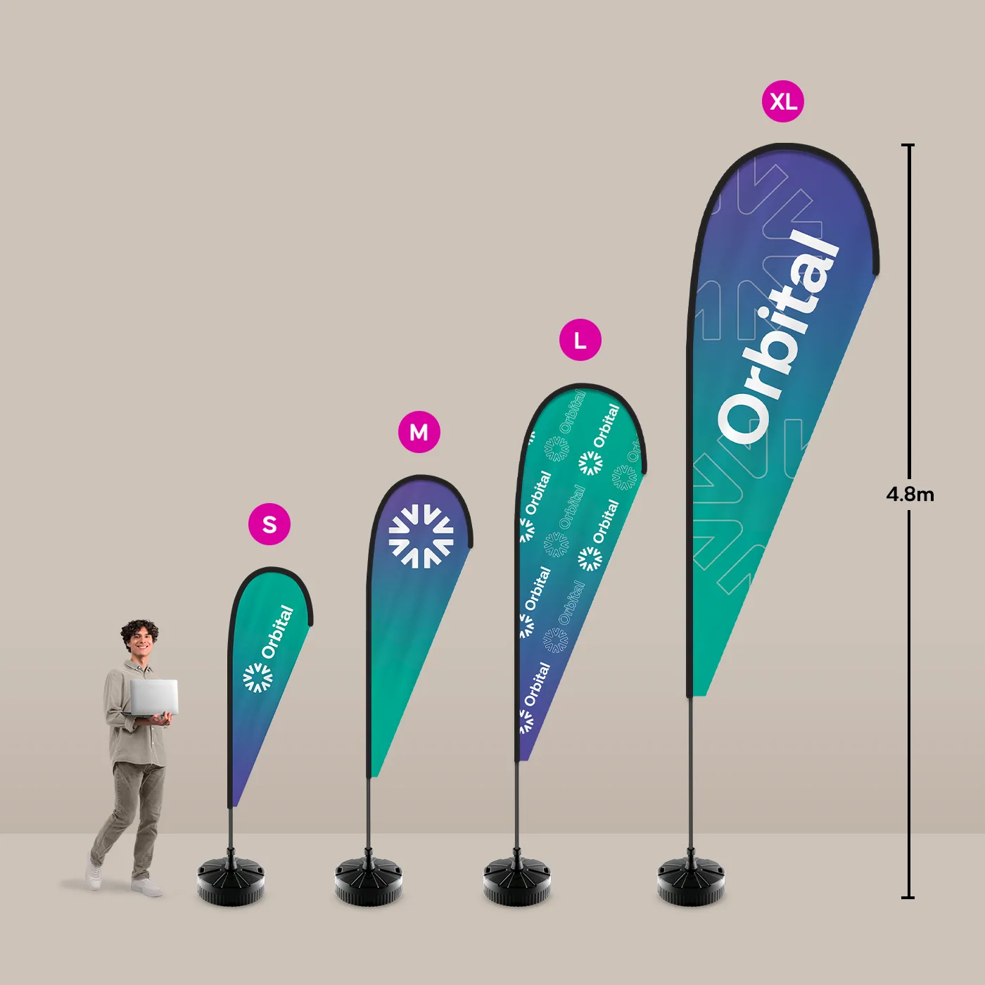 Teardrop Flag Graphics