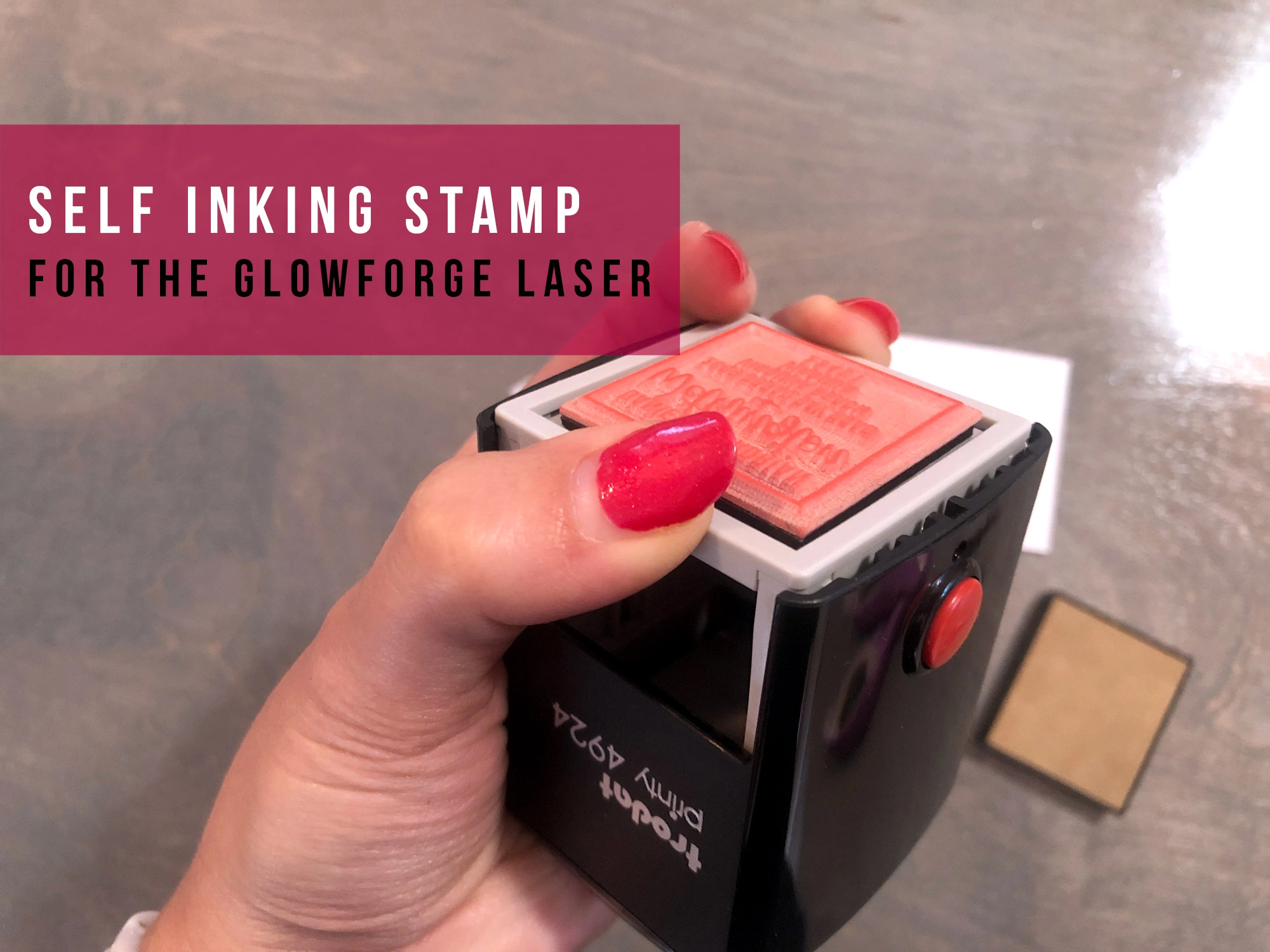  Self-Inking Stamps Laser Engraving Rubber 